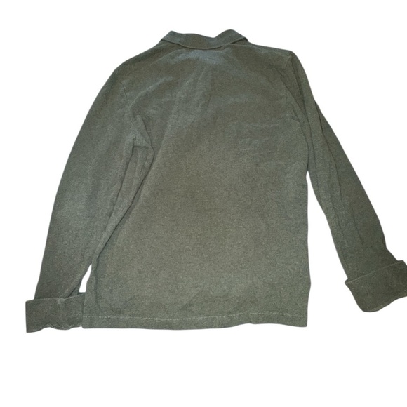 Eddie Bauer Dark Forest Green/Grey Men's Polo Shirt - Picture 4 of 4